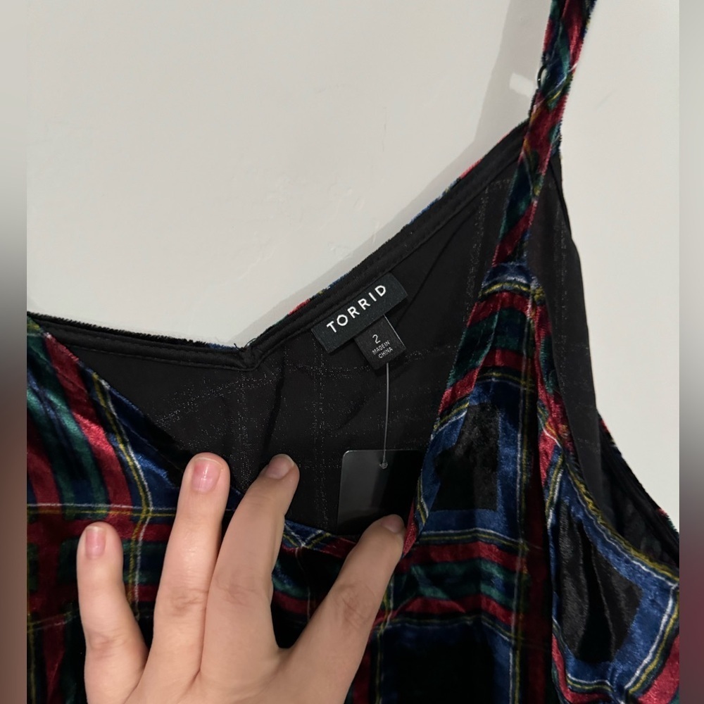 Torrid - Plaid Velvet Swing Cami - Picture 5 of 11
